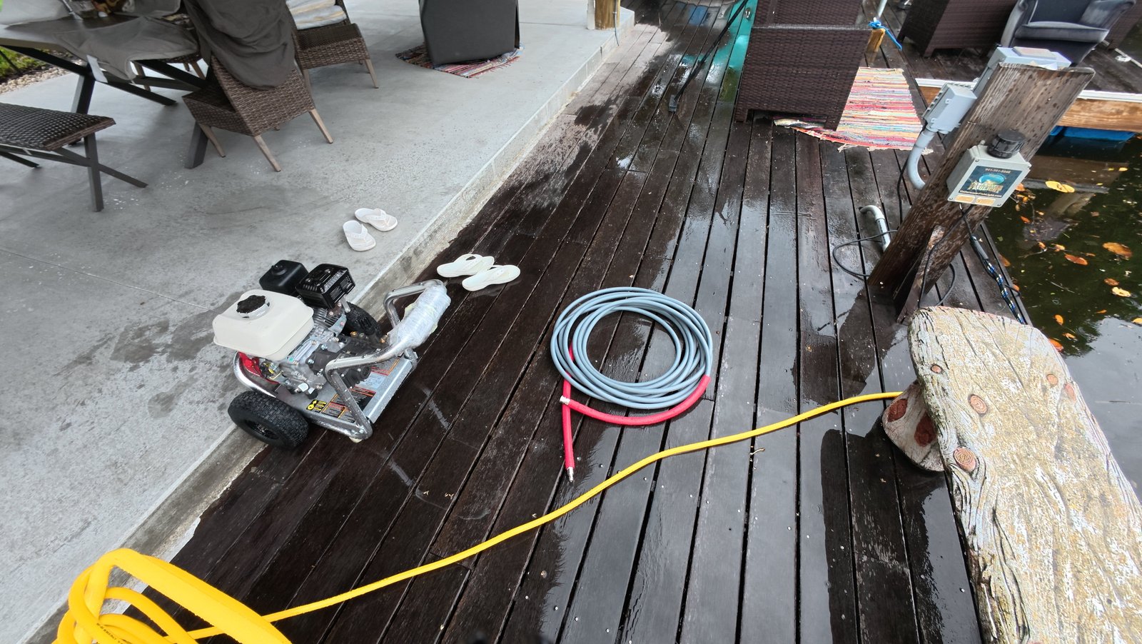 Diver servicing thrusters on a megayacht at Yacht Haven Grande, Watson Island